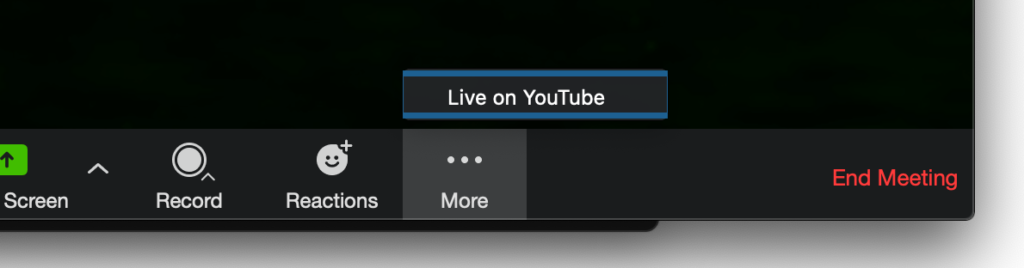 zoom youtube more button