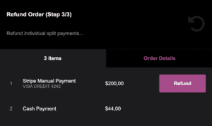 rimborso split payment