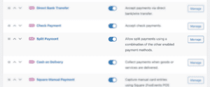 Metodi di pagamento split payment