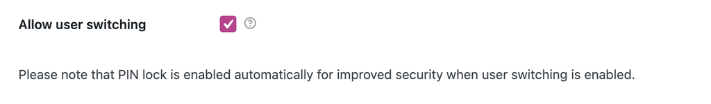 allow user switching